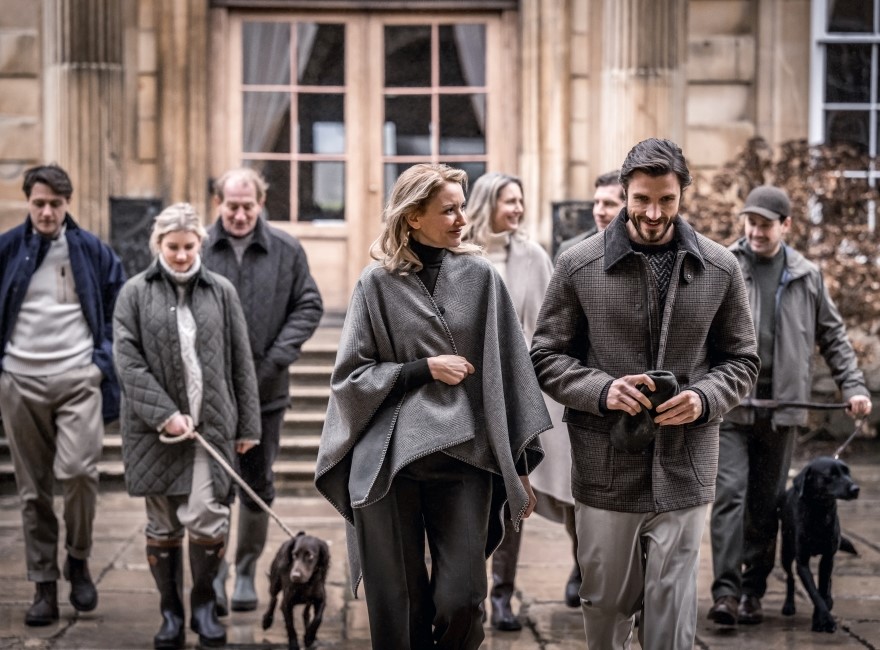 A group of people walking